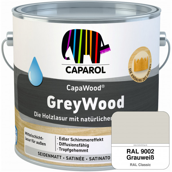 CapaWood® GreyWood (RAL 9002 Grauweiß) - ersetzt Capadur GreyWood