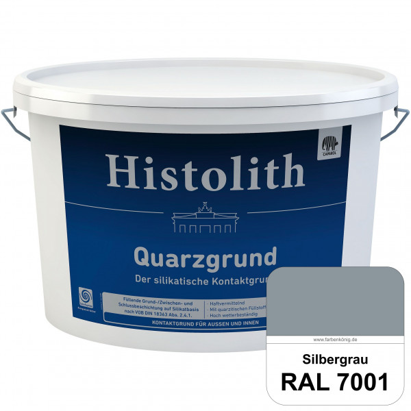 Histolith Quarzgrund (RAL 7001 Silbergrau) füllende, strukturegalisierende und schwundrißverschlämme