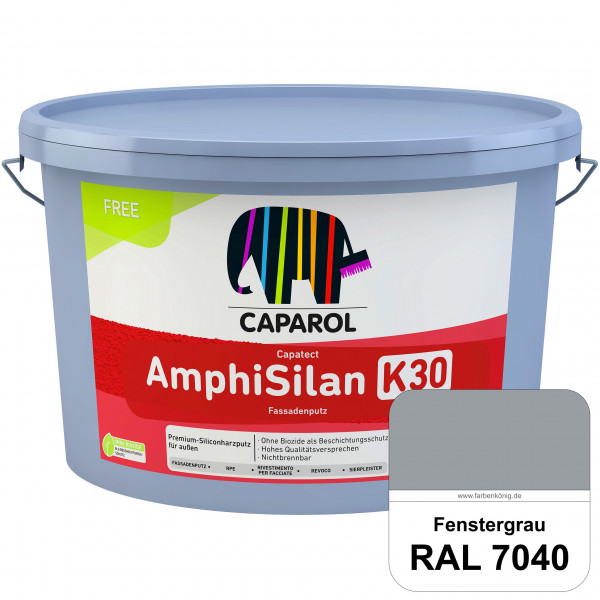 Capatect AmphiSilan Fassadenputz K30 (RAL 7040 Fenstergrau) Spezielle Innenfarbe für die rationelle