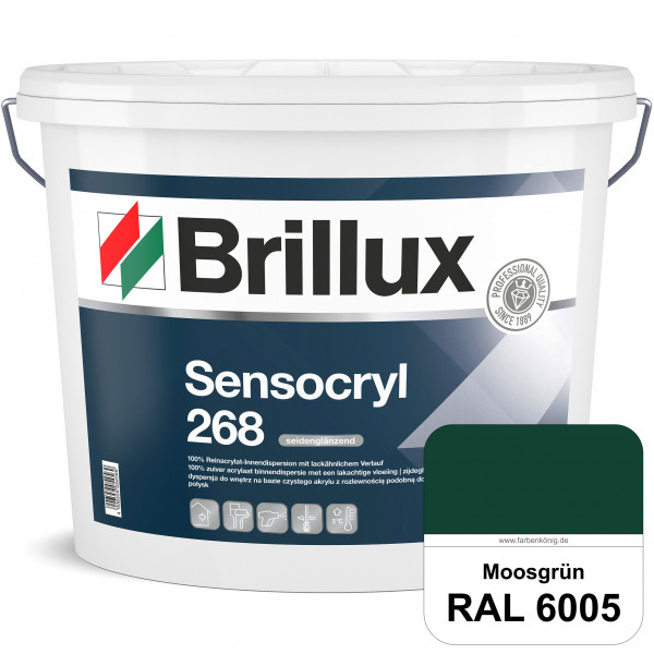 Sensocryl ELF 268 (RAL 6005 Moosgrün) hochwertige seidenglänzende & strapazierfähige Reinacrylat-Inn