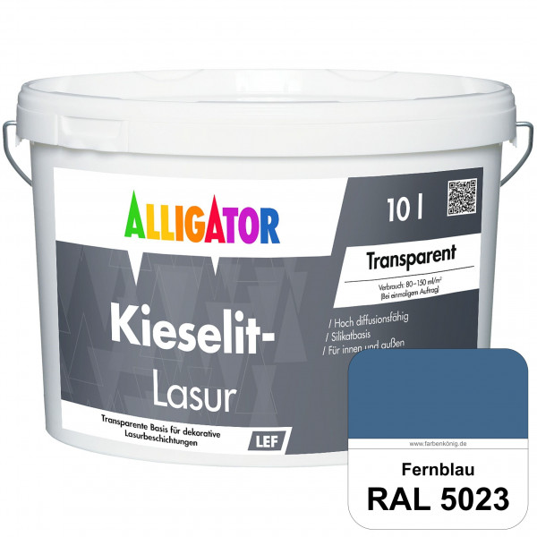 Kieselit-Lasur (RAL 5023 Fernblau)