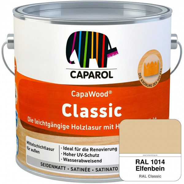 CapaWood Classic (RAL 1014 Elfenbein) - ersetzt Capadur ClassicLasur