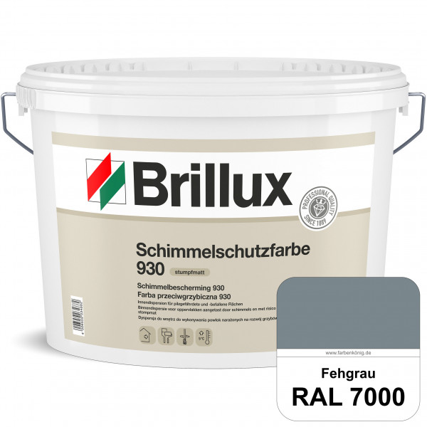 Schimmelschutz 930 (RAL 7000 Fehgrau) Spezial-Dispersionsfarbe für pilzgefährdeter und pilzbefallene