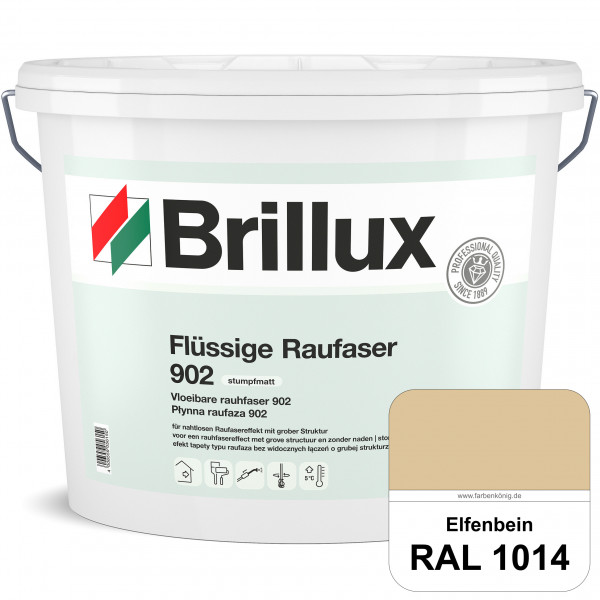 Flüssige Raufaser ELF 902 (RAL 1014 Elfenbein) Spezial-Dispersionsfarbe mit Raufasereffekt