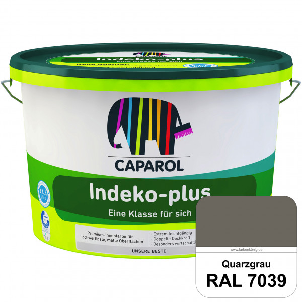 Indeko-plus (RAL 7039 Quarzgrau) doppeldeckende matte & hochwertige Innenfarbe