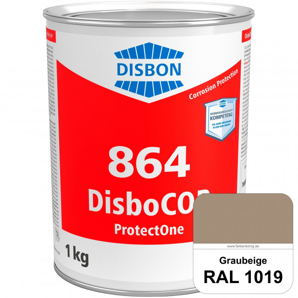 DisboCOR 864 ProtectOne (RAL 1019 Graubeige) 1-Topf-geeignete Korrosionsschutz für alle metallische