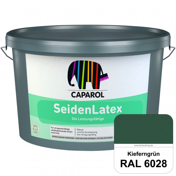 SeidenLatex ELF (RAL 6028 Kieferngrün) strapazierfähige, scheuerbeständige und seidenmatte Latexfarb