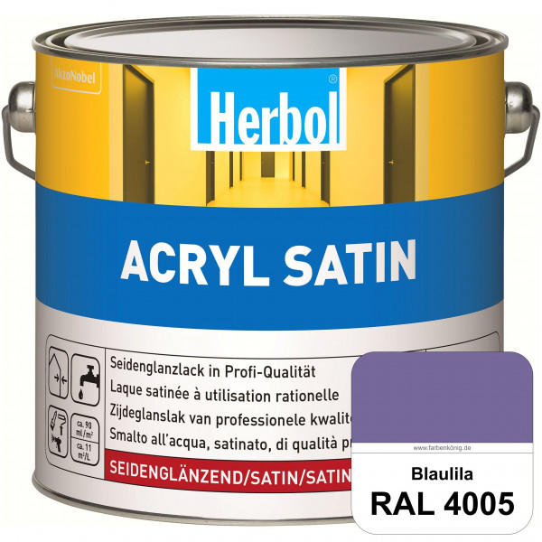 Acryl Satin (RAL 4005 Blaulila) wasserverdünnbarer seidenglänzender Lack (Innen & Außen)