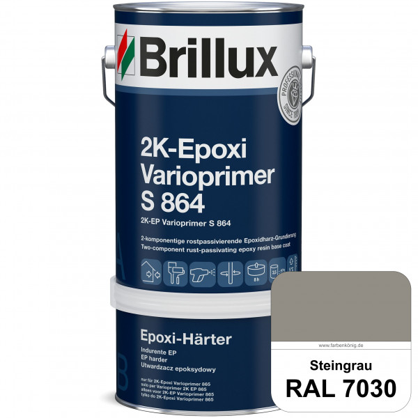 2K-Epoxi Varioprimer S 864 (RAL 7030 Steingrau) 2K haftvermittelnde Grundierung auf Untergründen wie