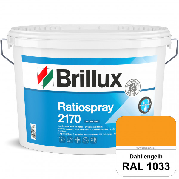 Ratiospray 2170 (RAL 1033 Dahliengelb) wasserbasierter, seidenmatter & farbtonbeständiger Allround-S