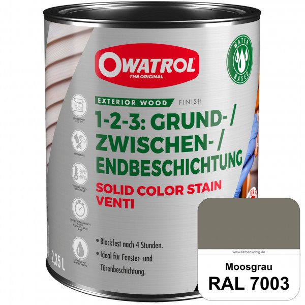 SOLID COLOR STAIN VENTI (RAL 7003 Moosgrau)