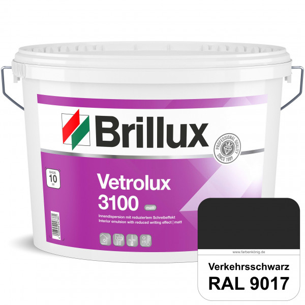 Vetrolux ELF 3100 (RAL 9017 Verkehrsschwarz) matte & gut zu reinigende Spezial-Innenfarbe