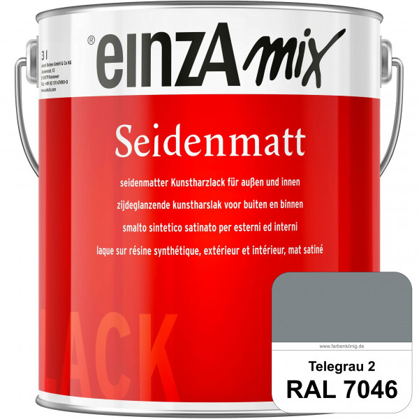 einzA Seidenmatt (RAL 7046 Telegrau 2) Lösemittelhaltiger Seidenmattlack