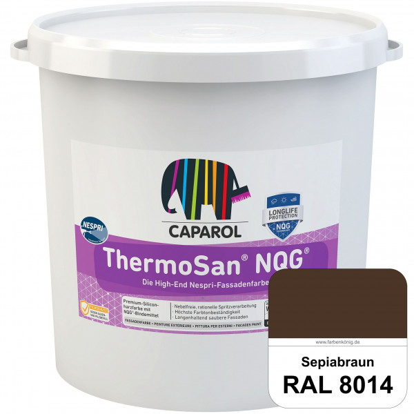 ThermoSan® NQG® Nespri (RAL 8014 Sepiabraun) Siliconharz-Bindemittelkombination mit integrierter Nan