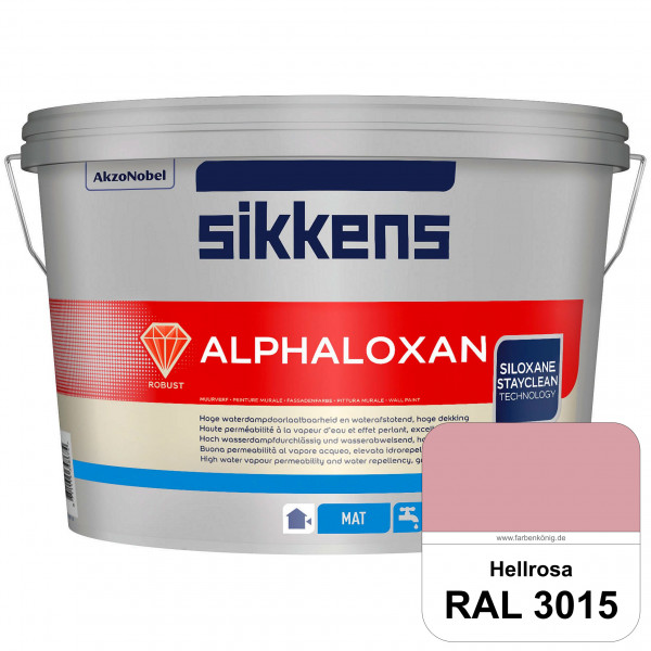 Alphaloxan (RAL 3015 Hellrosa) Professionelle Siliconharz-Fassadenfarbe (außen)