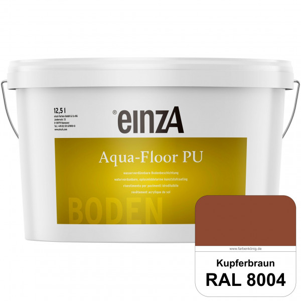 einzA Aqua-Floor PU (RAL 8004 Kupferbraun) seidenglänzender Acryl-PU-Bodenbeschichtung