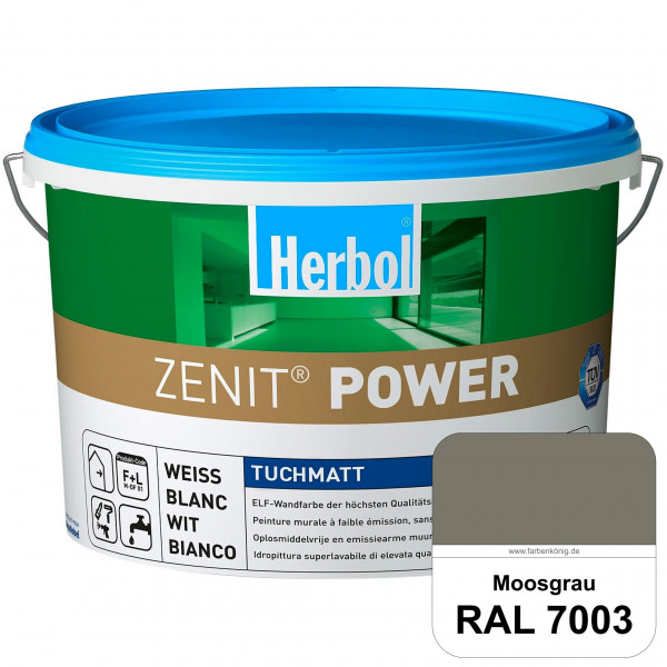 Herbol Zenit Power (RAL 7003 Moosgrau) Superdeckende ELF-Wandfarbe