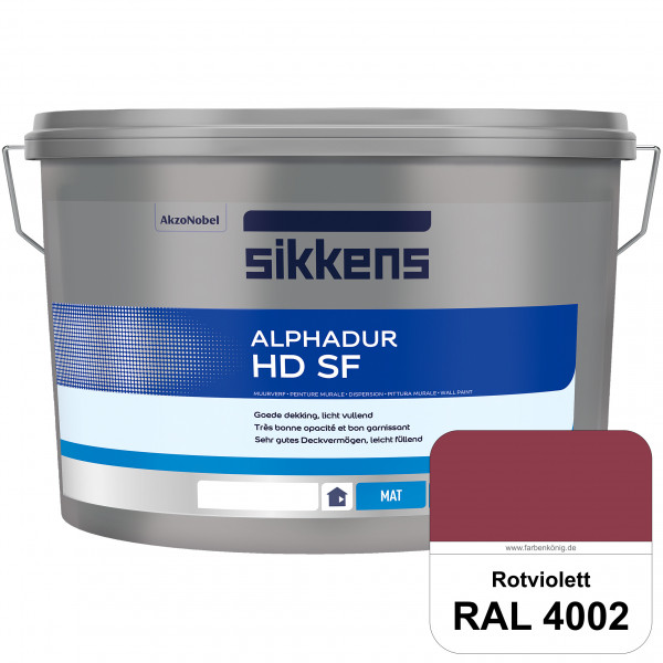 Alphadur HD SF (RAL 4002 Rotviolett) matte hochdeckende waschbeständige Innenwandfarbe