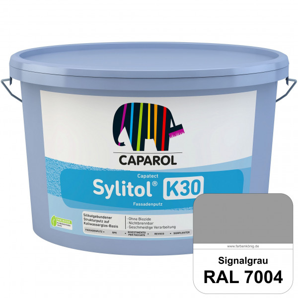 Capatect Sylitol Fassadenputz K30 (RAL 7004 Signalgrau) Silikatisch gebundener Strukturputz nach DIN