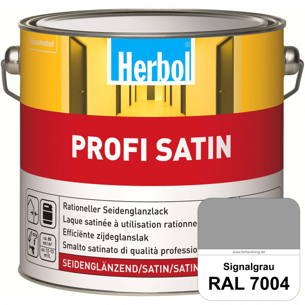 Profi Satin (RAL 7004 Signalgrau) seidenglänzender Lack (Innen & Außen)