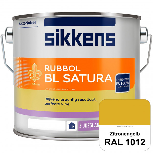 Rubbol BL Satura (RAL 1012 Zitronengelb) seidenglänzender PU-Lack (wasserbasiert) innen & außen