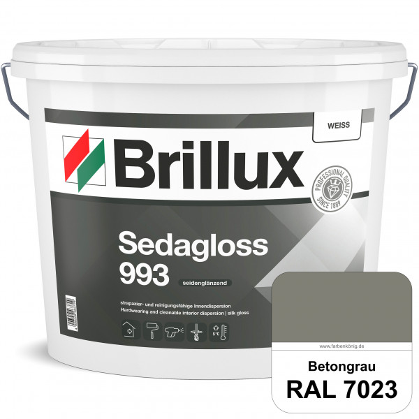 Sedagloss 993 (RAL 7023 Betongrau) seidenglänzende Innendispersion für hoch strapazierfähige & gut r