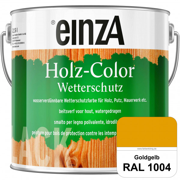 einzA Holz-Color (RAL 1004 Goldgelb) Wetterschutzfarbe für außen