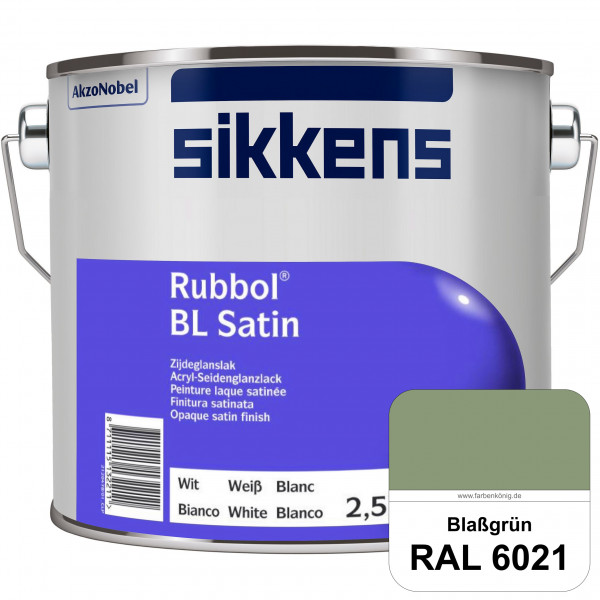 Rubbol BL Satin (RAL 6021 Blassgrün) hochelastischer & seidenglänzender Lack (wasserbasiert) innen &