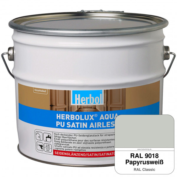 Herbolux Aqua PU Satin Airless (RAL 9018 Papyrusweiß)