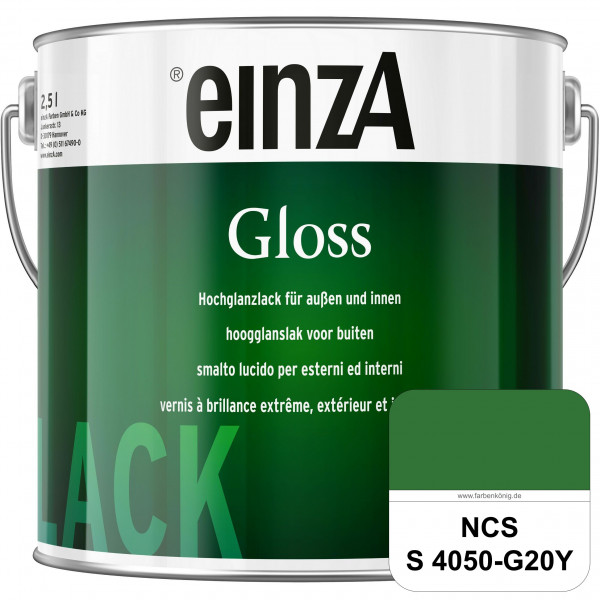 einzA Gloss (NCS S 4050-G20Y) Hochwertiger Alkydharzlack in Premium-Qualität, hochglänzend.