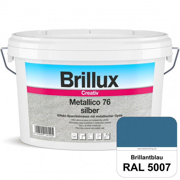 Creativ Metallico 76 (RAL 5007 Brillantblau) Effektspachtelmasse für Oberflächen mit metallischer Op