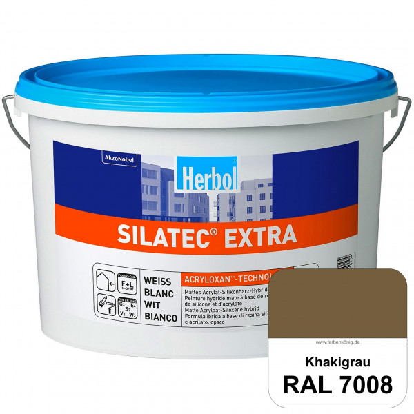 Silatec Extra (RAL 7008 Khakigrau) Siliconharz-Hybrid-Fassadenfarbe