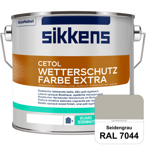 Cetol Wetterschutzfarbe Extra (B-Ware) - 1 Liter (RAL 7044 Seidengrau)