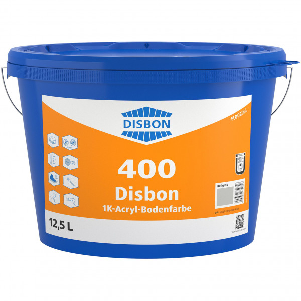 Disbon 400 1K-Acryl-Bodenfarbe (Betongrau)
