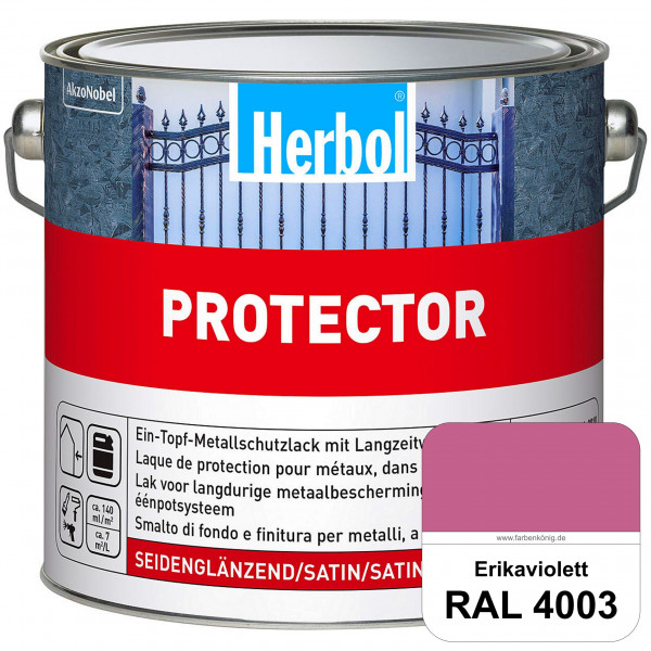 Protector (RAL 4003 Erikaviolett) Seidenglänzende Spezialbeschichtung für Eisen- und NE-Metalle (auß