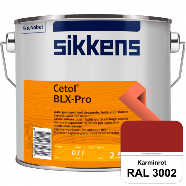 Cetol BLX-Pro (RAL 3002 Karminrot) Express Lasur für die Beschichtung von Holzoberflächen (außen)