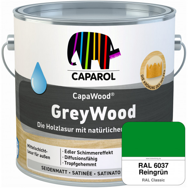 CapaWood® GreyWood (RAL 6037 Reingrün) - ersetzt Capadur GreyWood