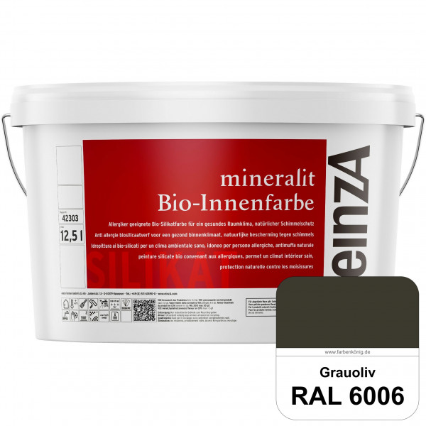 einzA mineralit Bio-Innenfarbe (RAL 6006 Grauoliv) Bio-Silikat-Innenfarbe gemäß VOB DIN 18 363