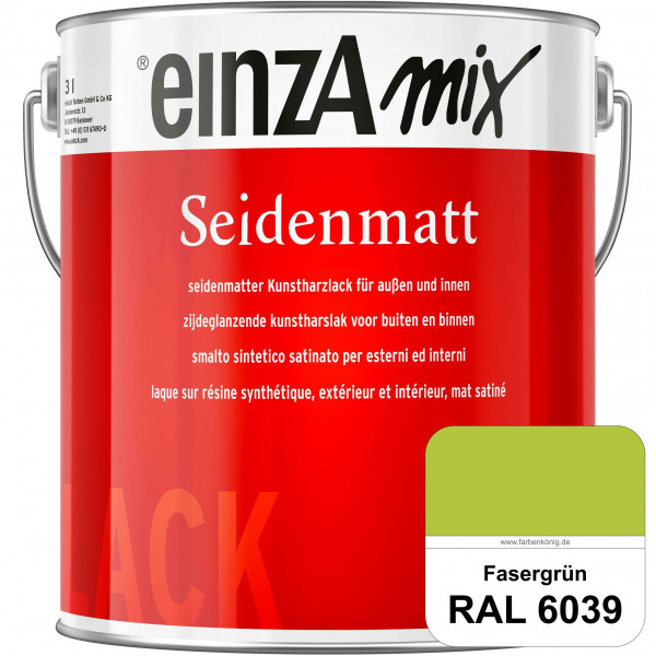 einzA Seidenmatt (RAL 6039 Fasergrün) Lösemittelhaltiger Seidenmattlack