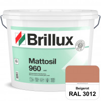 Mattosil Fassadenfarbe 960 (RAL 3012 Beigerot) wetterbeständige, matte und siliconverstärkte Dispers