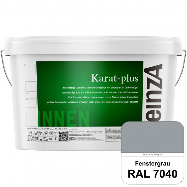 einzA Karat-plus (RAL 7040 Fenstergrau) Innenwandfarbe mit herausragenden Produkteigenschaften