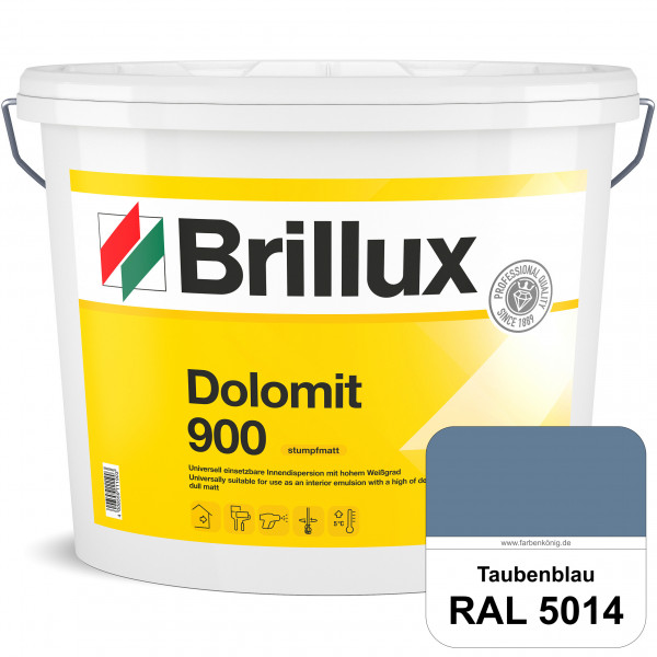 Dolomit 900 (RAL 5014 Taubenblau) stumpfmatte Innen-Dispersionsfarbe mit gutem Deckvermögen