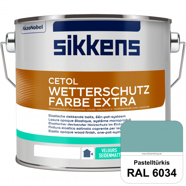 Cetol Wetterschutzfarbe Extra (RAL 6034 Pastelltürkis)