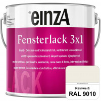 einzA Fensterlack 3 x 1 (RAL 9010 Reinweiß) wetterbeständiger & seidenglänzender Fensterlack einzA Fensterlack 3 x 1 (RAL 9010 Reinweiß) wetterbeständiger & seidenglänzender Fensterlack