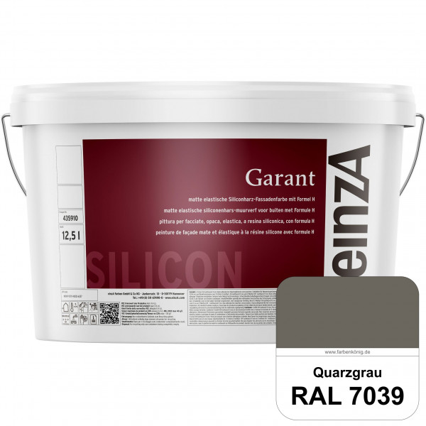 einzA Garant (RAL 7039 Quarzgrau) elastische Siliconharz-Fassadenfarbe