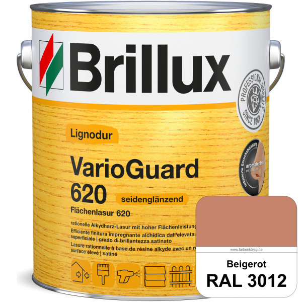 Lignodur VarioGuard 620 (Flächenlasur 620) RAL 3012 Beigerot