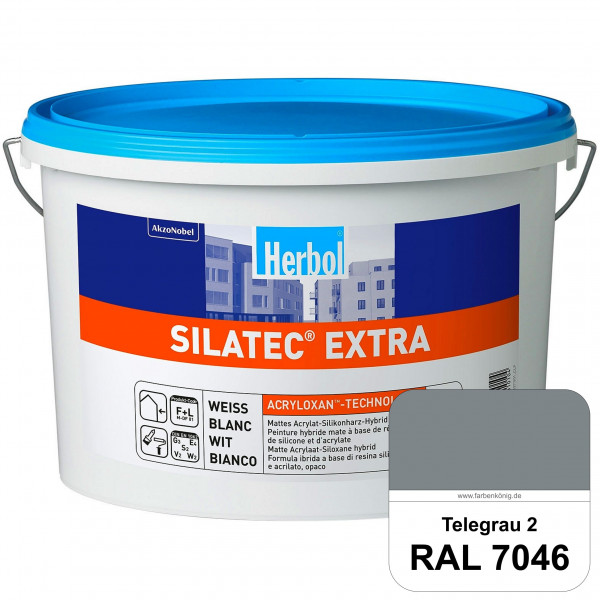 Silatec Extra (RAL 7046 Telegrau 2) Siliconharz-Hybrid-Fassadenfarbe