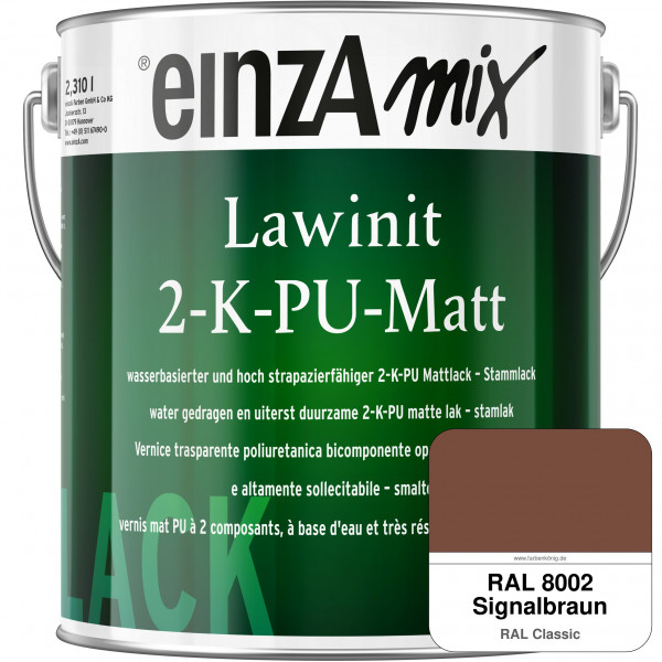 einzA Lawinit 2-K-PU Matt Stammlack (RAL 8002 Signalbraun)