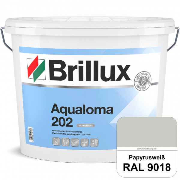 Aqualoma ELF 202 (RAL 9018 Papyrusweiß) geruchsarme, wasserverdünnbare & hochdeckende Isolierfarbe