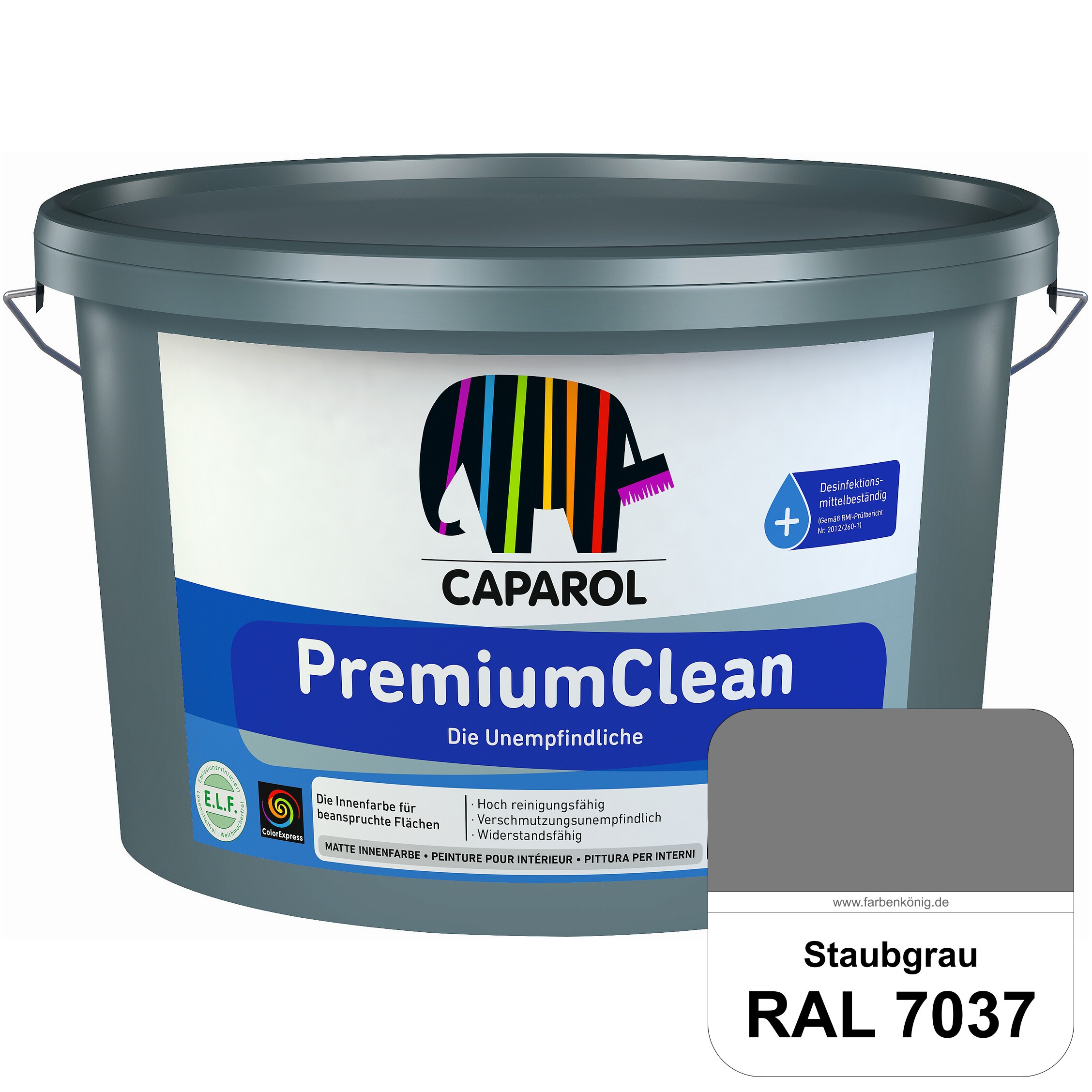 TRISTARcolor Lackstift RAL 7037 Staubgrau Glänzend – 50 Ml, Schnelltrocknend, Für Metall, Kunststoff & Mehr